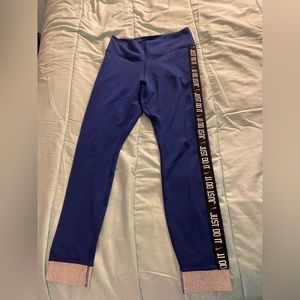 Blue Nike dri-fit leggings size medium.